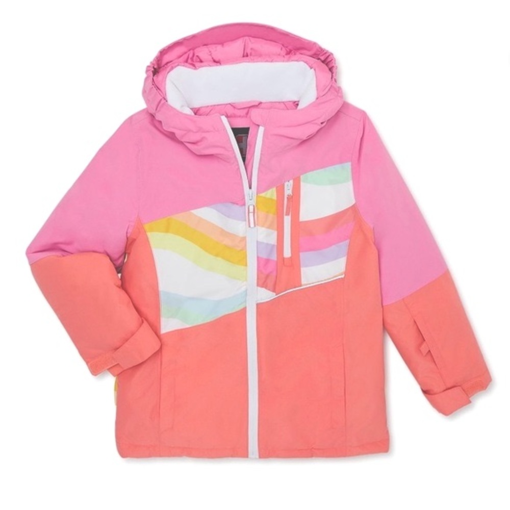 Swiss Tech TODDLER GIRLS XS Hooded Waterproof Coat SIZE 4-5 SKI COAT NEW